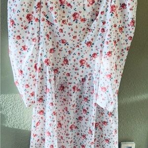 Chic Floral Long Sleeve Dress